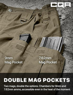 CQR Men's Tactical Pants, Water Resistant Ripstop Cargo Pants, Lightweight EDC Work Hiking Pants, Outdoor Apparel