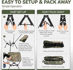 MARCHWAY Lightweight Folding Camping Chair with Spring Lock, Stable Compact Portable for Outdoor Camp, Travel, Beach, Picnic, Festival, Hiking, Backpacking (Lowback Camo)
