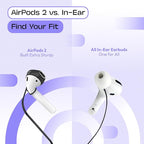 New Version of Anti-Lost Strap for Wireless in-Ear Earbuds with Ear Tips, Airpod pro Lanyard - Black 2pack (Compatible with Airpods Pro 1 2 3, Sony, Beats, Samsung, Bose)