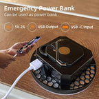 Camping Pop up Tent Light for Hanging, LED Rechargeable Portable Overhead Lantern for Vendor Booths, 3 Modes Waterproof Outdoor Camp Lamp with Battery Power for Glamping (Dimming-Black)