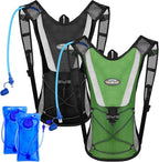 2 Pack Hydration Backpack Pack with 2L Water Bladder, Hiking Backpack with Hydration Bladder Water Rucksack Backpack Bladder Bag Cycling Bicycle Bike/Hiking Climbing Pouch