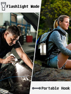 Folding Camping Lantern Rechargeable, 10000mAh Foldable LED Light for Tent Outdoor, IP54 Waterproof, 1500LM Camping Lights, Portable LED Flashlight, 5 Mode