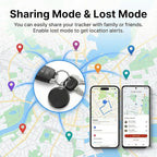Air Tracker Tags-4 Pack, Bluetooth Tracker with Sound, Compatible with Google’s Find Hub (Android) and Apple Find My (iOS), for Keys, Wallets, Luggage, Pets, No Subscription (Black)
