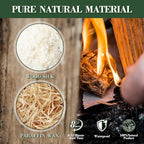 36PCS Natural fire Starters for Campfires, Charcoal Fires, fireplaces, barbecues, Chimneys, Pizza ovens, fireplaces, Grills and Other scenarios.