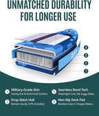 ZLX 11'6" Extra Wide Inflatable Stand Up Paddle Board SUP, Stable Non-Slip Deck Pad, Unique Fin System and Premium iSUP Accessories - Portable Backpack & Upgraded Pump for Adults, All Skill Levels