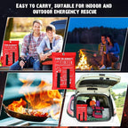 Moukeren Fire Blanket Fire Emergency Blankets for Home Kitchen, Survival Safety Flame Suppression Blanket Fiberglass Fireproof Blanket Flame Retardant Blanket for Fireplace Car Office Camping