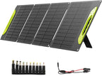 100W Foldable Solar Panel kit with Controller,Portable Solar Charger for Portable Power Station,Phone,Laptop,with M-C4 to DC5525 Output,USB-C,USB-A Port When Camping Fishing Van RV Road Trip