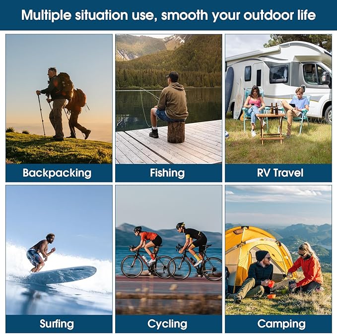 OUTDOORSEPIC| Solar Camping Shower Bag 1/2set and1+ Set 5 Gallon Portable Camping Showers Bag with Adjustable Switch Removable Nozzle for Camping Hiking Beach Swimming Outdoor Activities