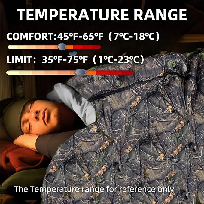 Sleeping Bags for Adults，Lightweight Waterproof Compact Sleeping Bag with Stuff Sack for Warm Camping Cold Hiking Traveling Outdoor Activities