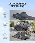 Anker SOLIX C300 DC Power Bank Station and 60W Solar Panel, 288Wh Portable Power Station, LiFePO4 Battery, 300W Solar Generator, for Outdoor, Camping, Traveling, and Emergencies