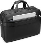iDemoo ELITE 16 Inch Laptop Bag with Shoulder Strap - Jet Black - Laptop Briefcase, Expandable Water Resistant Laptop Shoulder Messenger Bag Durable Computer Case for Business/Travel/Men/Women