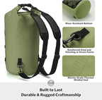 STOVER 5/10/25/30/40/55L Waterproof Backpack- Floating Dry Bag for Kayaking, Travel, Beach, Hiking, & Camping, Men/Women