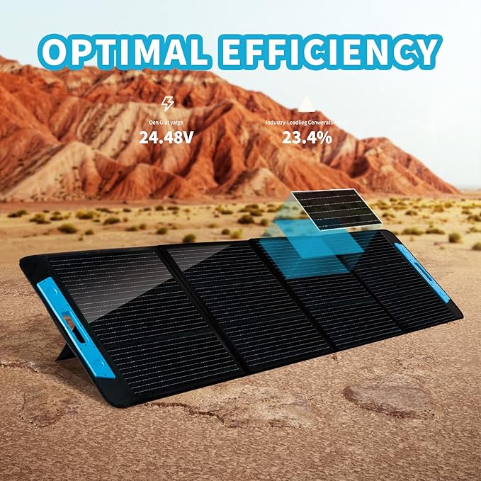 200W Foldable Solar Charger kit,IP65 Water-Resistant Folding Solar Panel Portable Power Station,XT60 to MC4 Connector for Outdoor Adventures, Emergency and Camping