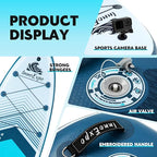 InnoExpo Inflatable Stand Up Paddle Boards with Premium Accessories, Wide Stable SUP Paddle Board Design, Non-Slip Comfort Deck for Youth & Adults