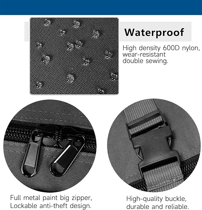 Large Duffel Bag, Waterproof Carry on Weekend Overnight Storage Bag over Luggage for Airline, Travel, Camping, Moving