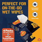 Inspire Trail Wipes | Camping Wipes Body Wipes Adults | Biodegradable Wipes For Camping, Travel, Gym With Aloe And Vitamin E | No Rinse Bathing Shower Wipes Women Or Men