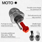 EARPEACE Moto - Reusable Motorcycle EarPlugs - Motorcycle Ear Plugs Wind Noise Protection - Comfortable Ear Plugs for Riding with High Fidelity Filter Noise Canceling Up to 26dB