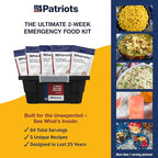 4Patriots 2-Week Survival Food Kit: Emergency Food Supply Designed to Last 25 Years, 84 Servings