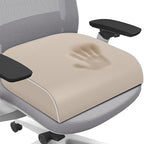 SweetSlubr Seat Cushion for Tailbone Pain Relief, Office Chair Cushion, Memory Foam Large Chair Cushion with Non-Slip Cover for Soft Support at Office Chair, Car Seat, Airplane Beige/Large