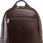 Nordweg Leather Laptop Backpack NW074B – Lightweight Daypack for Work, Travel & College – Fits Laptops up to 15.6” (Brown)