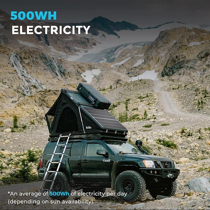 Renogy Solar Panel 100 Watt 12 Volt, High-Efficiency Monocrystalline PV Module Power Charger for RV Marine Rooftop Farm Battery and Other Off-Grid Applications, 100W Black Frame, Frame-100W