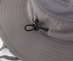 Connectyle Wide Brim Sun Hat for Men Breathable Cowboy Boonie Hat UPF 50+ Sun Protection Bucket Hat for Fishing Hiking