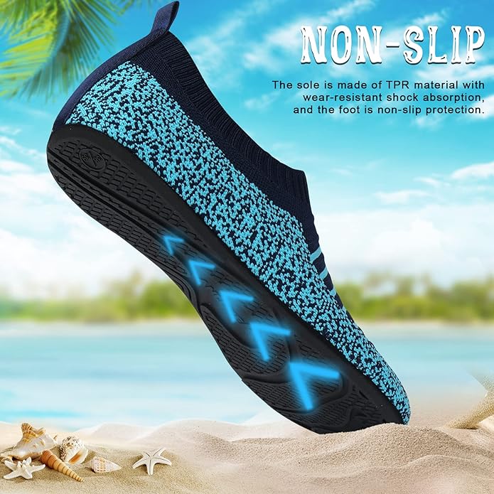 ANLUKE Womens Mens Water Shoes Barefoot Quick-Dry Aqua Socks for Beach Swim Surf Water Sport
