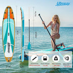 Inflatable Stand Up Paddle Board: Uboway Inflatable Kayak Paddle Board with Premium SUP Accessories, Non-Slip Comfort Deck with Backpack, Bonus Dry Bag & Hand Pump, Sup Board for Yoga Fishing Surf