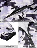 COOFANDY Men's Packable Rain Jacket Lightweight Waterproof Raincoat with Hood Travel Hiking Golf Windbreaker