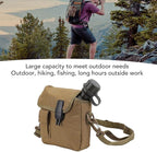 Outdoor Water Canteen, 1.5L Large Capacity Outdoor Water Bottle Handheld Portable Flat Camping with D Shaped Buckle & Adjustable Strap Buckle for Camping, Backpacking, Hiking