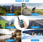 MOICO Walkie Talkies for Adults with 22 FRS Channels, LED Flashlight, VOX Scan LCD Display, Long Range Family Walkie Talkie Radios for Hiking Camping Trip (Dark Blue)