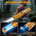 Rechargeable Flashlights High Lumens 10000 Long Lasting, 4 Modes with Side COB Light, Super Bright LED Flashlight USB C Input & Output, Powerful Strong Flash Light for Hiking Camping