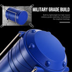 Lichamp LED Camping Lantern, 4 Pack Battery Powered Flashlight for Power Outages, Portable Collapsible Hanging Light Essential for Home, Outdoor, Emergency Lamp Survival Kit Gear for Hurricane, Blue