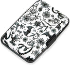 Mayski Credit Card Holder, RFID Blocking, Aluminum Alloy Hard Case, Small Mini Business Metal Wallet for Women Men, Bat
