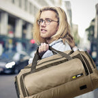 MIER Large Gym Bag for Men Sports Duffle Bag with Shoe Compartment 60L Lightweight Duffel Bags for Workout Fitness Travel