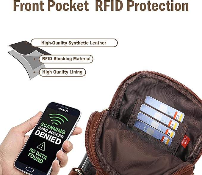 INICAT Sling Bag for Women Touchscreen Small Crossbody Cell Phone Purse Fanny Pack