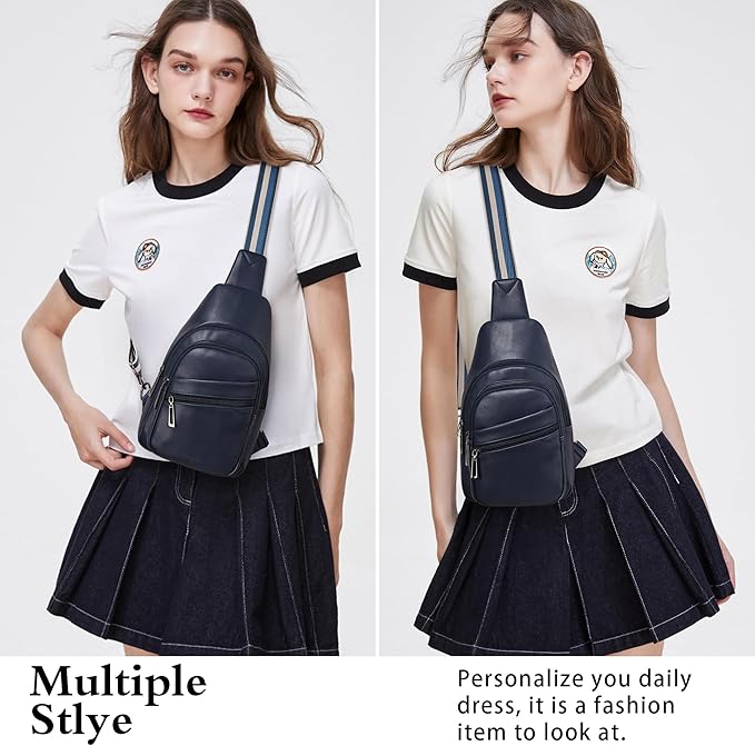 Sling Bag Crossbody Bags for Women Small Cross Body Bag Fanny Packs Chest Sling Purse for Daily Travel Leisure Sport