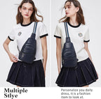 Sling Bag Crossbody Bags for Women Small Cross Body Bag Fanny Packs Chest Sling Purse for Daily Travel Leisure Sport