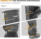 Frelaxy Leg Gaiters Ultra HIGH-Performance Hunting Gaiters, 100% Waterproof Hiking Gaiters with Upgraded Rubber Foot Strap, Adjustable Snow Boot Gaiters
