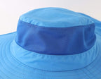 Home Prefer Outdoor UPF50+ Mesh Sun Hat Wide Brim Fishing Hat with Neck Flap Sun Hat for Men Women