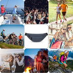 MAXTOP Large Crossbody Fanny Pack with 4-Zipper Pockets,Gifts for Enjoy Sports Festival Workout Traveling Running Casual Hands-Free Wallets Waist Pack Phone Bag Carrying All Phones