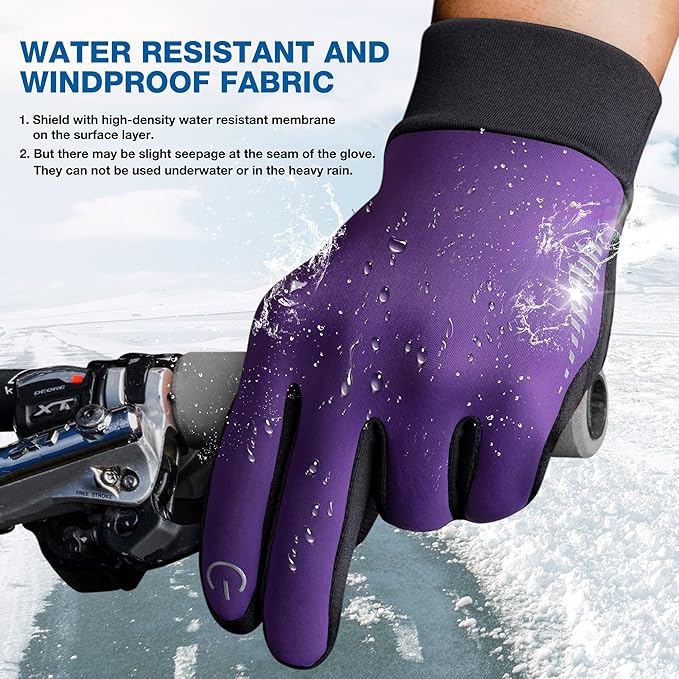 SIMARI Winter Gloves Women Men Ski Snow Gloves Liner Thermal Warm Touch Screen, Suit for Running, Cycling, Biking, Hiking, Driving, Walking, Typing, Freezer Work, Sports, Soccer, Shooting, Gaming 102