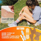 Emergency First Aid Kit Survival - Dotodo Car Medical Kit | Portable Emergency Kit for Trave, Home, Sports, Camping, Dorm, RV, Workplace (Red, 125 PCS)