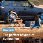 CleverMade Collapsible Insulated Cooler Bag – Leakproof Soft Folding Cooler for Beach, Travel, Car