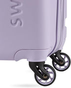 SwissGear 7366 Signature Hardside Expandable Luggage with Spinner Wheels, TSA Lock, Cup-Holder, Evening Haze, Carry-On 19-Inch