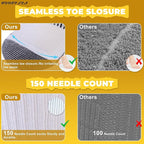 FOOTPLUS Hiking Copper Compression Socks,Unisex Cushioned Sole Arch Support Athletic Crew Running Socks