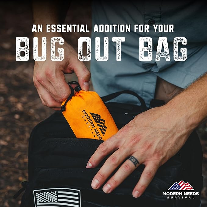 Emergency Sleeping Bag Survival – Thermal Blanket & Bivy Sack | Emergency Bivy & Survival Blanket | Outdoor Sleeping Bag & Hiking Sleeping Bag | Sleeping Bags for Adults