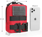 2 Pack Molle Pouches - Tactical Compact Water-Resistant EDC Pouch Bag Small Utility Pouch