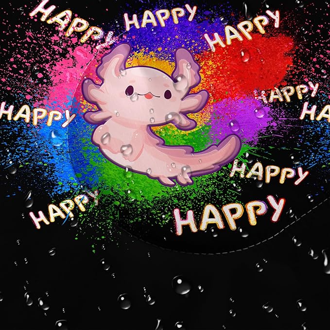 HOSIMA Cartoon Axolotl Sleeping Bags for Kids 10-12,Blue Cartoon Kids Sleeping Bags for Girls Boys,Compact Sleeping Bag for Camping Essentials and Hiking.