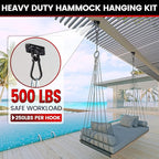 sprookber 304 Stainless Steel Pad Eye Snap Hooks, M5 Heavy Duty Ceiling Hooks, 500 lb Capacity Hammock Swing Hanging kit, Plant Hangers, Marine Hardware Staple Hook Loop with Screws, Set of 8(Black)